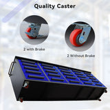 10ft 25-Drawer Storage Workbench with Wheels