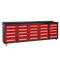 10ft 25-Drawer Storage Workbench with Wheels