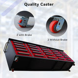 10ft 25-Drawer Storage Workbench with Wheels