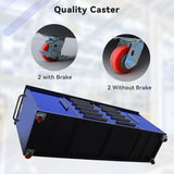 7ft 10-drawer Storage Workbench with Wheels