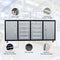 7ft 10-drawer Storage Workbench with Wheels