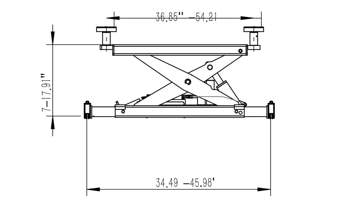 Olympic 4PXL-10 “The Dually” Portable 10,000 lb. Maintenance & Storage Four Post Lift