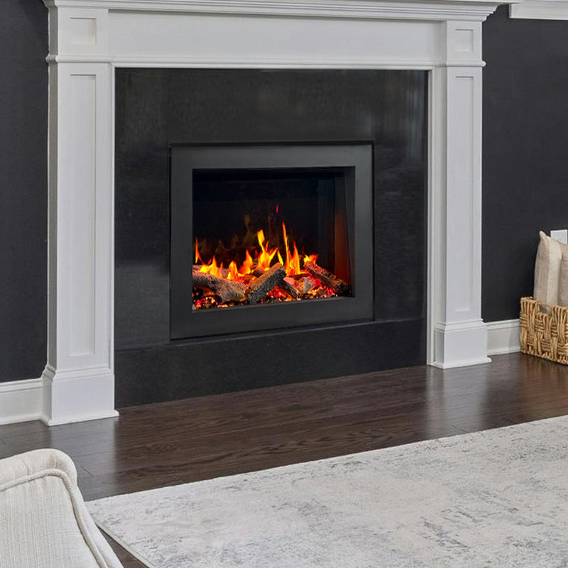 2025 New LiteStar ZEF32X – 32-inch Smart Electric Fireplace Insert Multi-Flame Style | Breathing Logs | Smart App | 5 Unique Flame Colors | Adjustable Crackling Sounds