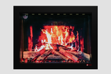2025 New LiteStar ZEF32X – 32-inch Smart Electric Fireplace Insert Multi-Flame Style | Breathing Logs | Smart App | 5 Unique Flame Colors | Adjustable Crackling Sounds