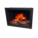 2025 New LiteStar ZEF35A – 35-inch Smart Electric Fireplace Insert 🔥 Multi-Flame Style | Breathing Logs | Smart App | 5 Unique Flame Colors | Adjustable Crackling Sounds