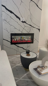 Litedeer Homes Aimée 40-Inch Smart Electric Fireplace with App Crackling Sounds 5 Unique Flame (Model: ZEF40L)