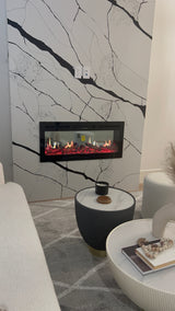 Litedeer Homes Aimée 40-Inch Smart Electric Fireplace with App Crackling Sounds 5 Unique Flame (Model: ZEF40L)