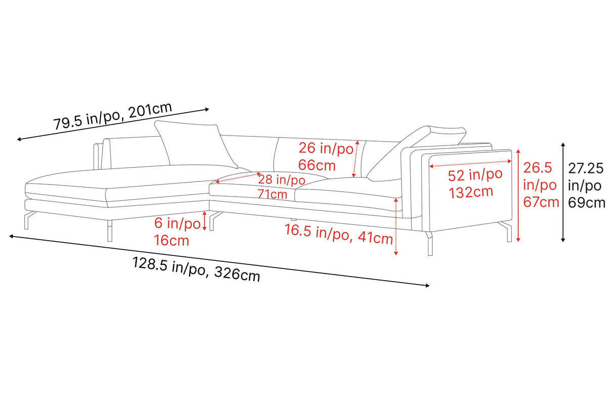 Zadar Leather Sectional Sofa