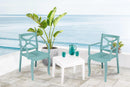 Zeus Set of 2 Stackable Armchair-Teal