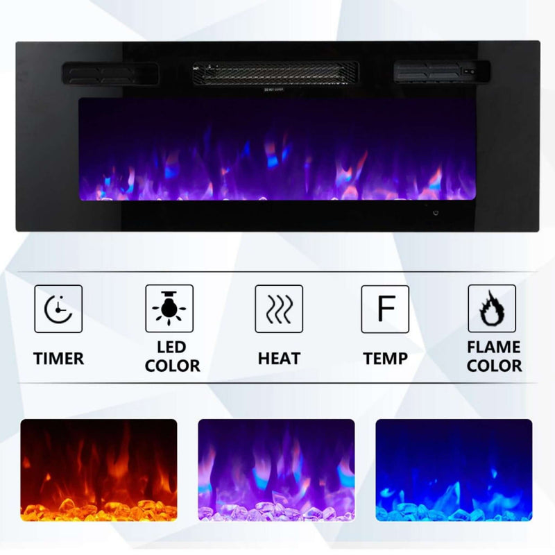 Modern Flames Ambiance Built-In Electric Fireplace With LED Flame Technology,  60" [AL60CLX2-G] (SAK12890)