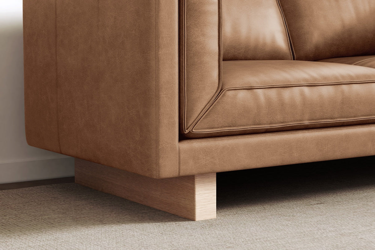 Alaina Leather Accent Chair