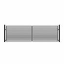 Aleko 18'x6' Steel Dual Swing Driveway Gate - MILAN Style