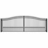 18'x6' Steel Dual Swing Driveway Gate - PRAGUE Style