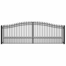18'x6' Steel Dual Swing Driveway Gate - PRAGUE Style