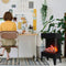 Amantii Cube 2025WM Freestanding Electric Fireplace [CUBE-2025WM] (SAK16508)