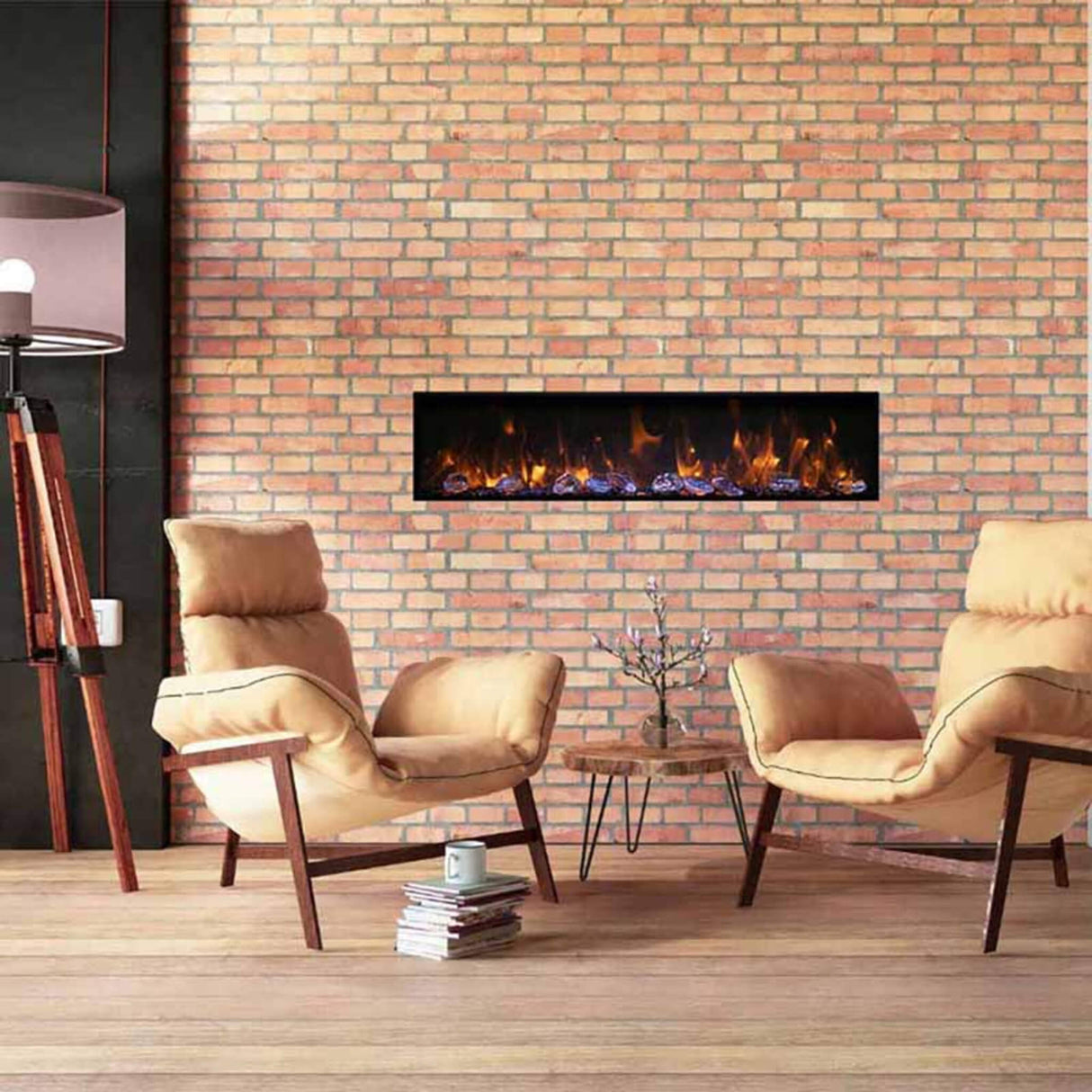 Amantii Panorama BI Deep 60" Smart Electric Fireplace [BI-60-DEEP-OD] (SAK75391)