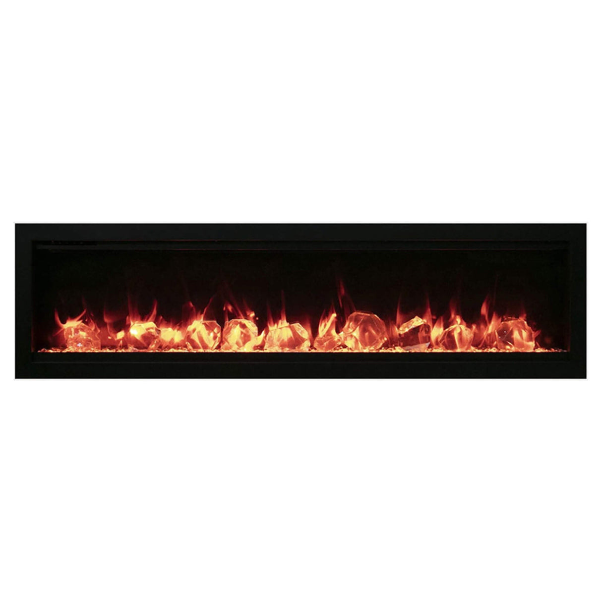 Amantii Symmetry 74" Smart Electric Fireplace With Programmable Timer And Thermostat [SYM-74] (SAK26974)
