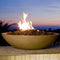 American Fyre Designs Marseille 32-Inch Round Concrete Gas Fire and Water Bowl