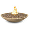 American Fyre Designs Marseille 48-Inch Round Concrete Gas Fire and Water Bowl