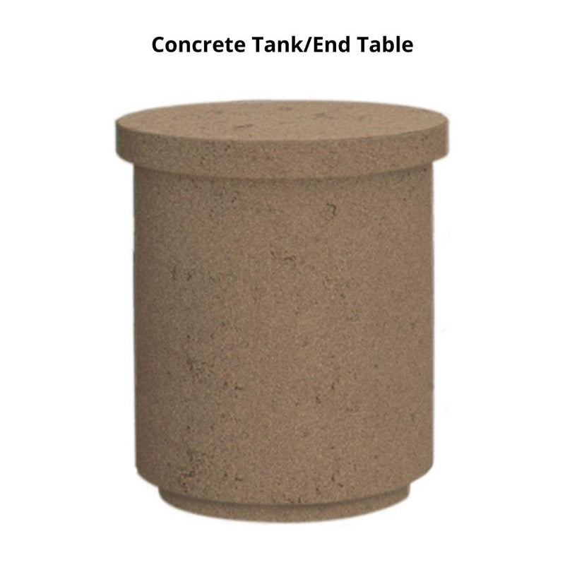 American Fyre Designs Marseille 48-Inch Round Concrete Gas Fire Bowl