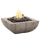 American Fyre Designs Bordeaux 36-Inch "Reclaimed Wood" Square Gas Fire Bowl