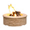 American Fyre Designs Chiseled 39-Inch Round Gas Fire Pit