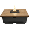 American Fyre Designs Contempo 44-Inch "Reclaimed Wood" Square Gas Fire Pit Table