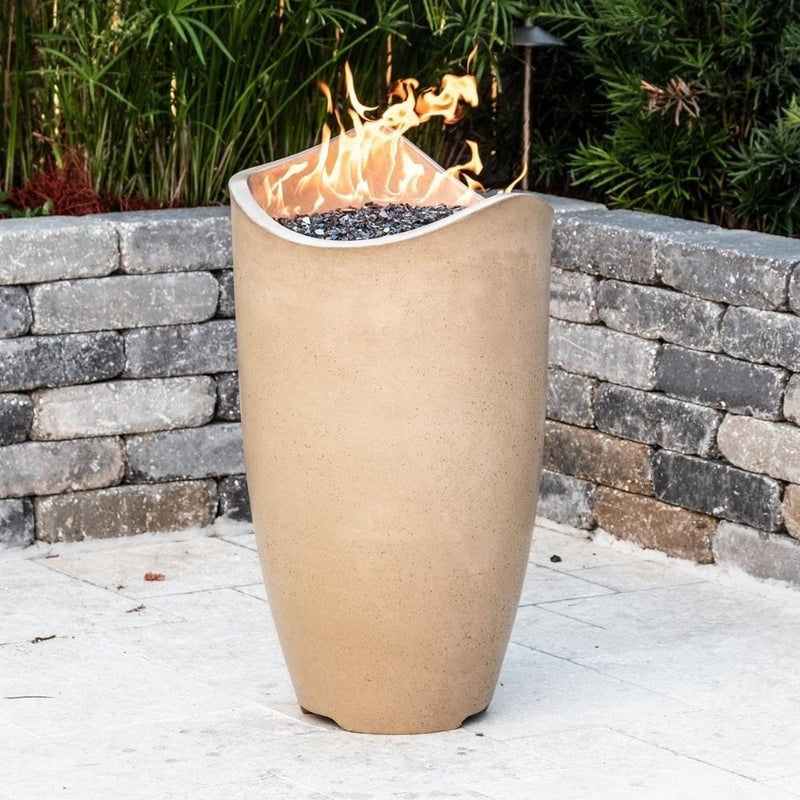 American Fyre Designs Wave 20-Inch Free Standing Outdoor Gas Fire Urn