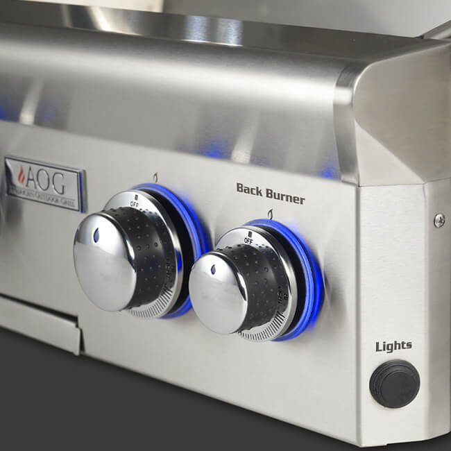 American Outdoor Grill 24NBL L-Series 2-Burner Built-In Natural Gas Grill W/ Rotisserie Kit, 24" [24NBL] (SAK81425)