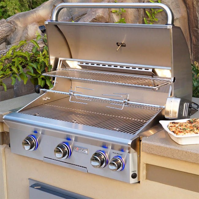 American Outdoor Grill 30NBL L-Series 3-Burner Built-In Natural Gas Grill W/ Rotisserie Kit, 30" [30NBL] (SAK57636)