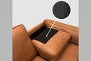 Valencia Artisan Top Grain Leather Accent Chair, Cognac