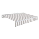 [18x10FT] Awntech Destin Premium Electric Outdoor Motorized Retractable Awning [DTL18/DTR18-SBY] (SAK13056)