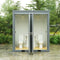 2 Private Toilet Stalls Portable Restroom