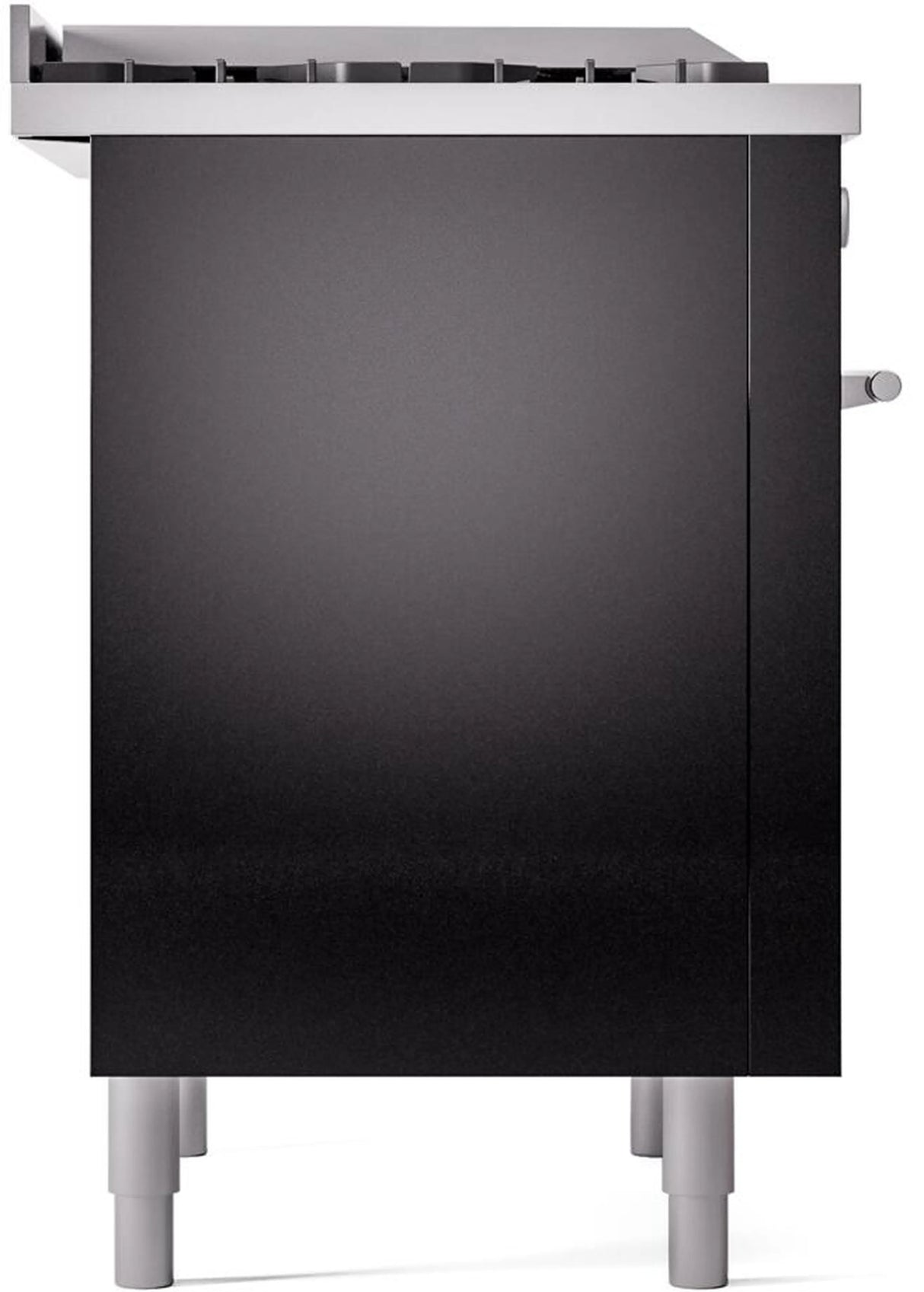 ILVE 36-Inch Professional Plus II Freestanding Natural Gas Dual Fuel Range with 6 Sealed Burner in Black (UP36FWMPBK)