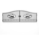 Greatbear Dual Swing Wrought Iron Gate for Driveway