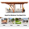 [12x18FT] Premium Heavy Duty Pine Wood Arc-Shaped Carport With Metal Roof (SAK94716)
