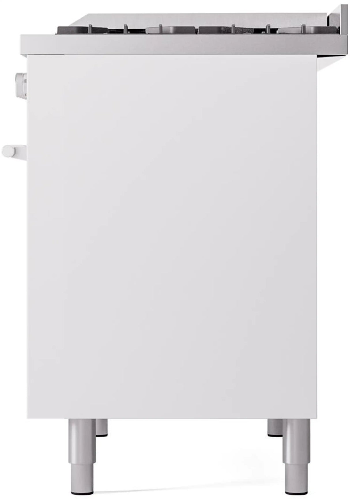 ILVE Professional Plus II 40-Inch Freestanding Natural Gas Dual Fuel Range with 6 Sealed Burner in White (UPD40FWMPWH)