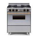 Chicago Brick Oven 30” Dual-Fuel Self-Cleaning Convection Range With Open Burners (SAK43568)