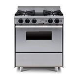 Chicago Brick Oven 30” Dual-Fuel Self-Cleaning Convection Range With Open Burners (SAK43568)