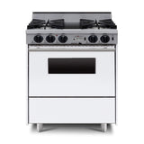 Chicago Brick Oven 30” Dual-Fuel Self-Cleaning Convection Range With Open Burners (SAK43568)