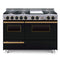 Chicago Brick Oven 48" Dual Fuel Self-Cleaning Convection Range With Open Burners (SAK23178)