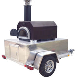 Chicago Brick Oven-750 Tailgater Wood Fired Pizza Oven On Trailer, 48" [CBO-O] (SAK82581)