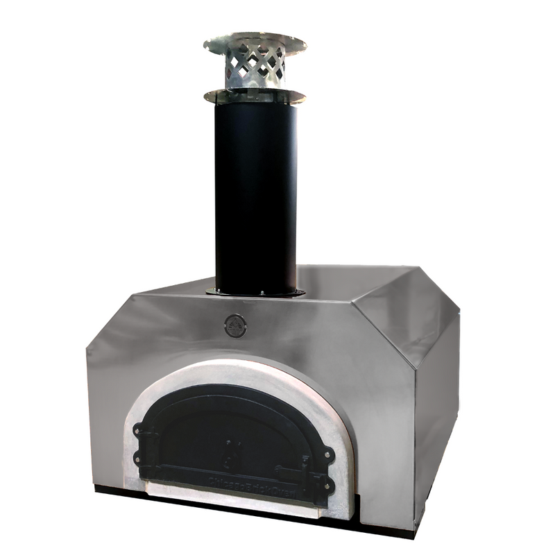 Chicago Brick Oven-750 Tailgater Wood Fired Pizza Oven On Trailer, 48" [CBO-O] (SAK82581)