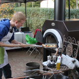 Chicago Brick Oven CBO-500 Countertop Wood Fired Pizza Oven With (27x22)" Heart Space [CBO-O-CT-500] (SAK75148)