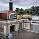 Chicago Brick Oven CBO-500 Countertop Wood Fired Pizza Oven With (27x22)" Heart Space [CBO-O-CT-500] (SAK75148)