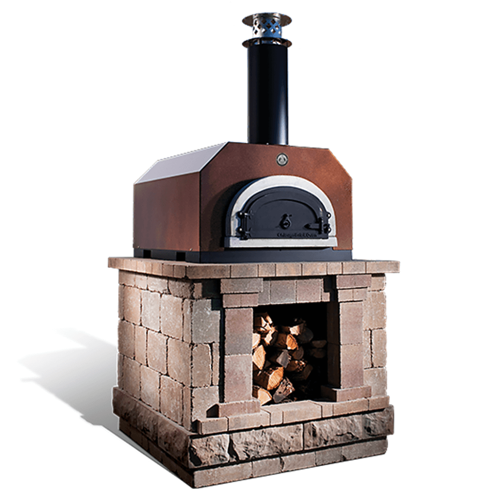 Chicago Brick Oven CBO-500 Countertop Wood Fired Pizza Oven With (27x22)" Heart Space [CBO-O-CT-500] (SAK75148)