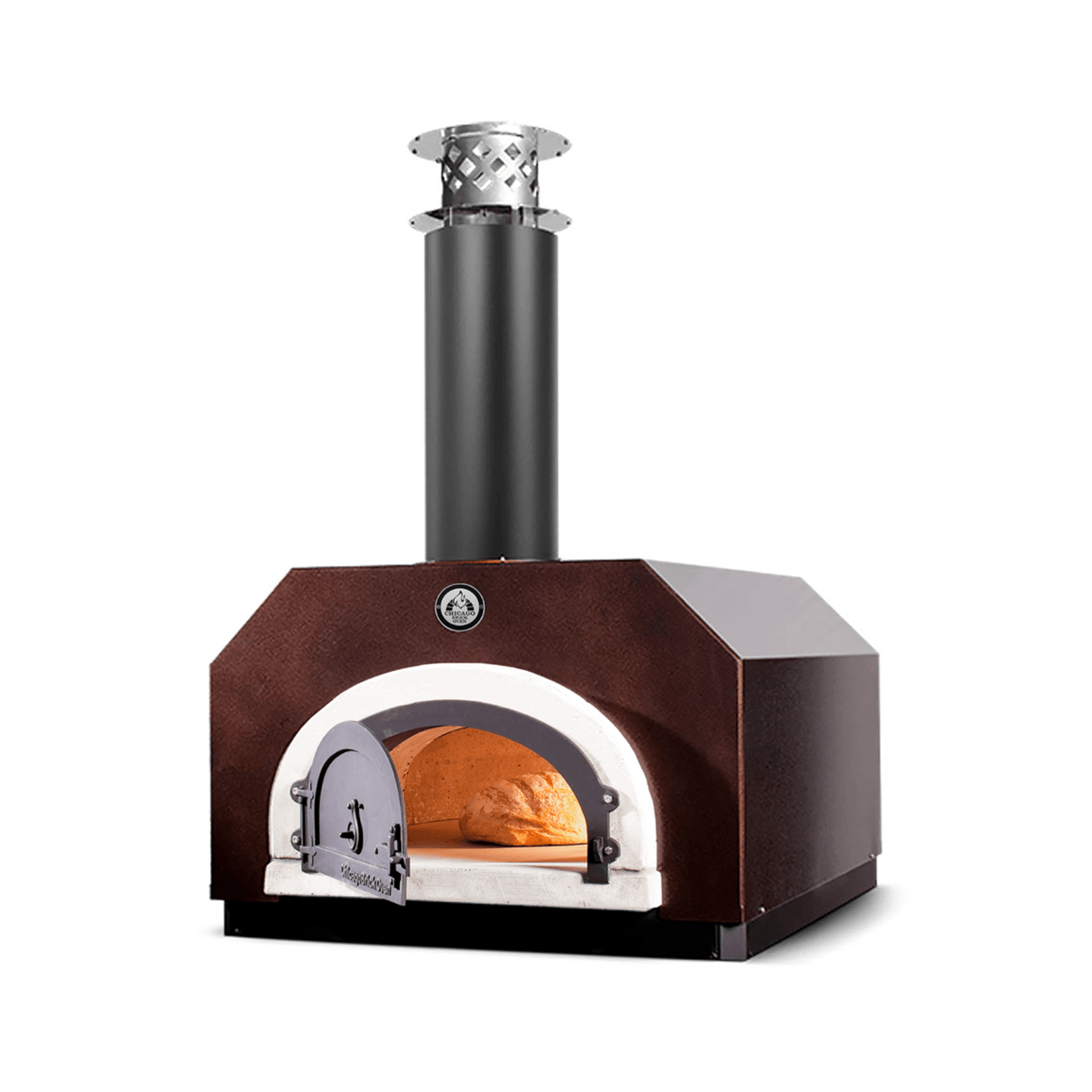 Chicago Brick Oven CBO-500 Countertop Wood Fired Pizza Oven With (27x22)" Heart Space [CBO-O-CT-500] (SAK75148)