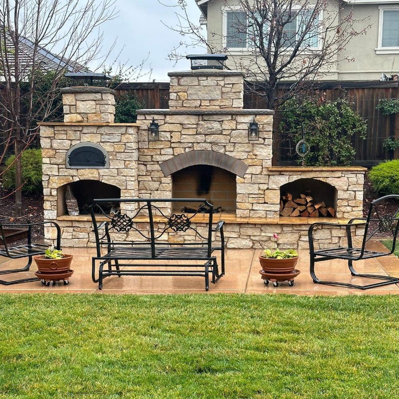 Chicago Brick Oven CBO-500 Wood Fired Pizza Oven DIY Kit With 27" x 22" Cooking Surface [CBO-O-KIT-500] (SAK15892)
