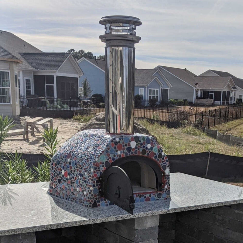 Chicago Brick Oven CBO-500 Wood Fired Pizza Oven DIY Kit With 27" x 22" Cooking Surface [CBO-O-KIT-500] (SAK15892)