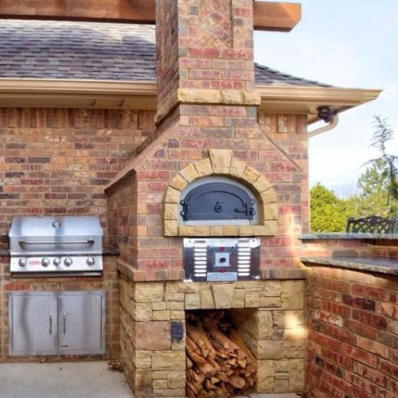 Chicago Brick Oven CBO-750 Commercial Hybrid Wood & Gas Fired Oven DIY Kit [CBO-O-KIT-750-HYB] (SAK75154)